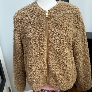 Zara Tan Sherpa jacket